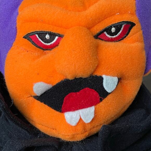 Vintage Dracula Plush Vampire Doll Halloween 22" Stuffed Toy Soft Eyes READ - Picture 11 of 16